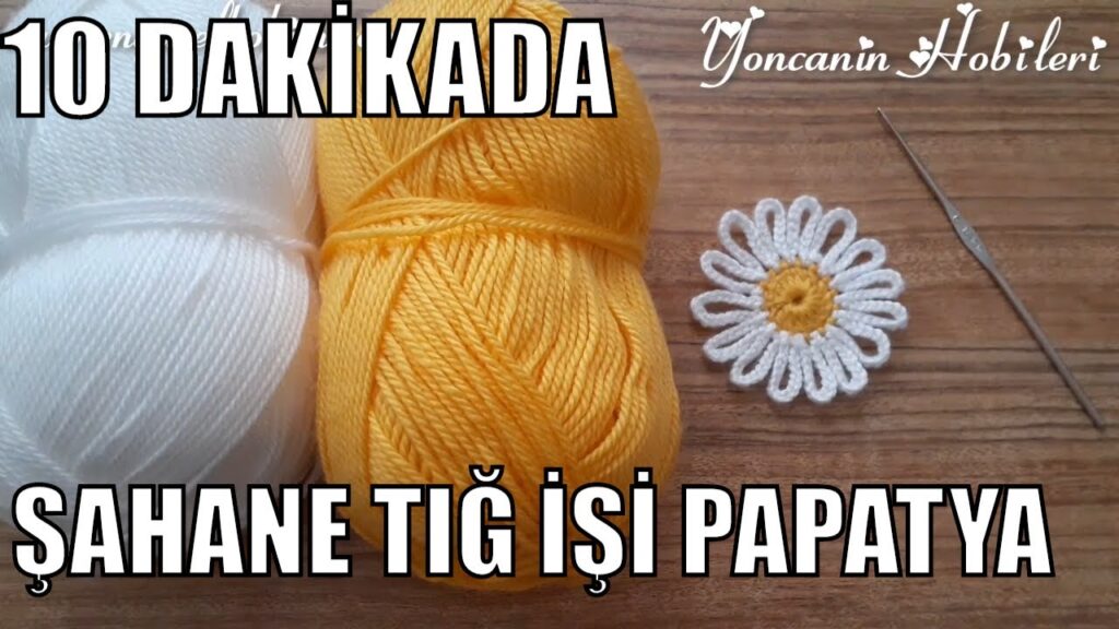 Easy Daisy Flower Crochet in 10 Minutes