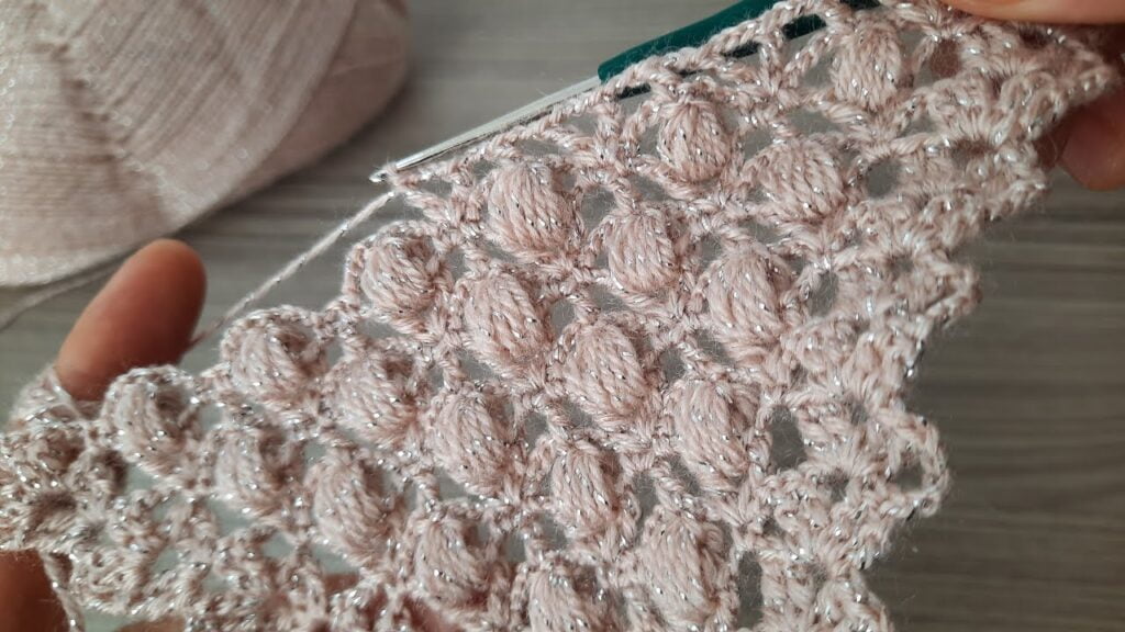 Super Easy Glittery Yarn Crochet Shawl – Vest Model