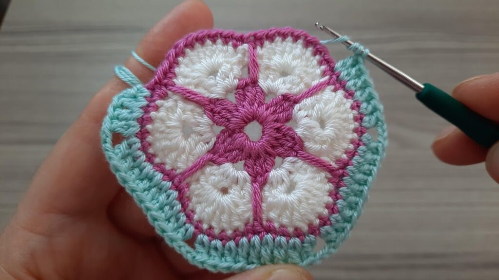 Easy Baby Blanket Crochet Knitting Pattern Flower Motif En İyi