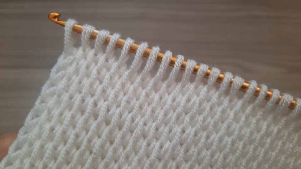Super Easy Tunisian Crochet Knitting Pattern