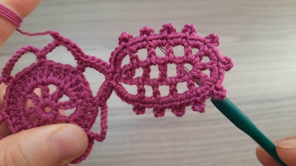 Very Beautiful Flowers Crochet Pattern With Motif Yarn