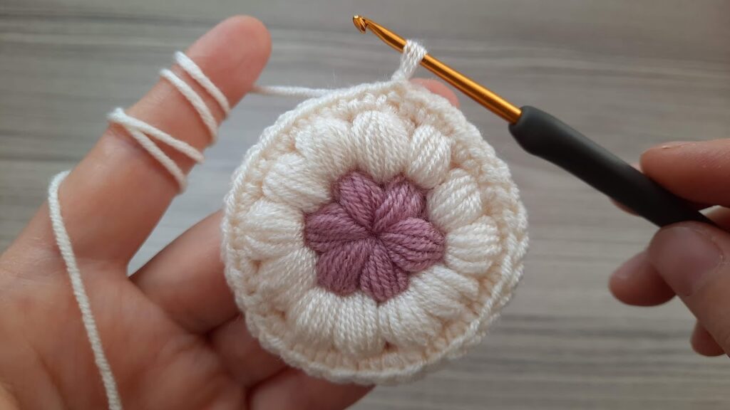 Very Easy and Beautiful Crochet Flower Knitting Motif