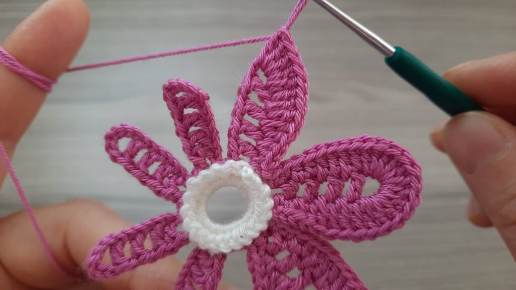 Very Easy Flowers Crochet Knitting Pattern Tutorial