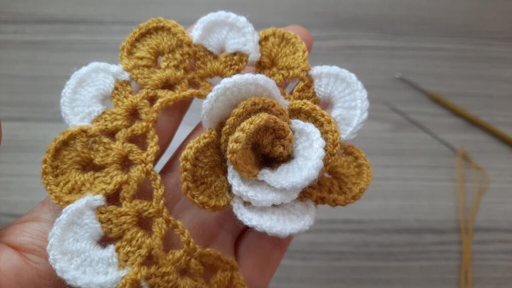 Wonderful Beautiful Rose Flower Crochet Knitting Pattern