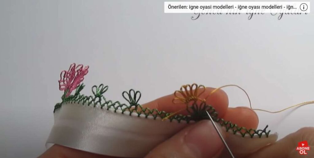 iğne oyası model altı hazırlaması nasıl yapılır yeni örnek model